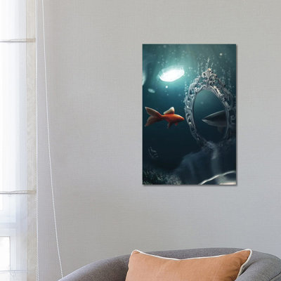 The Mirror Imagination by Zenja Gammer - Wrapped Canvas Print