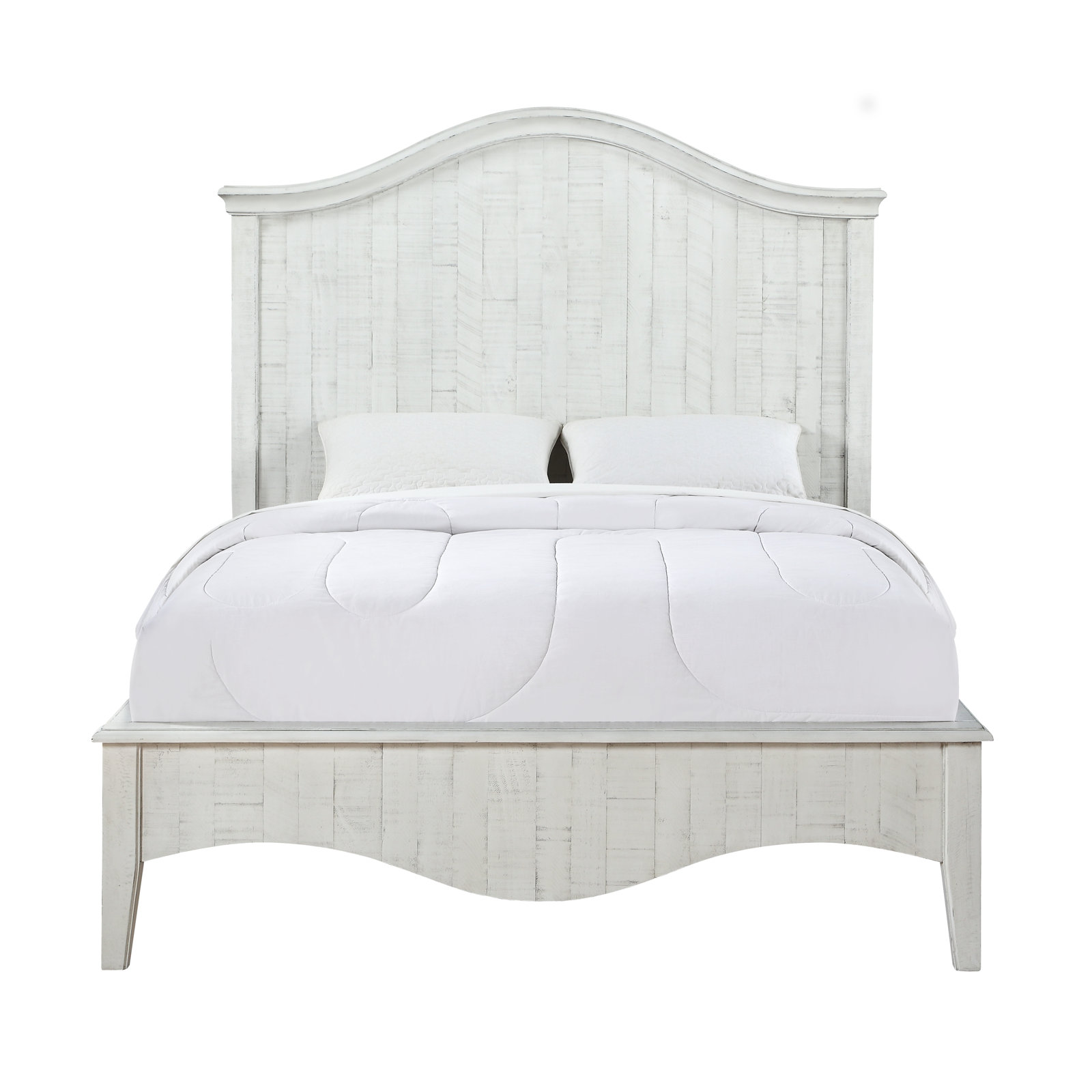 Ramey Platform Bed, California King, White Wash