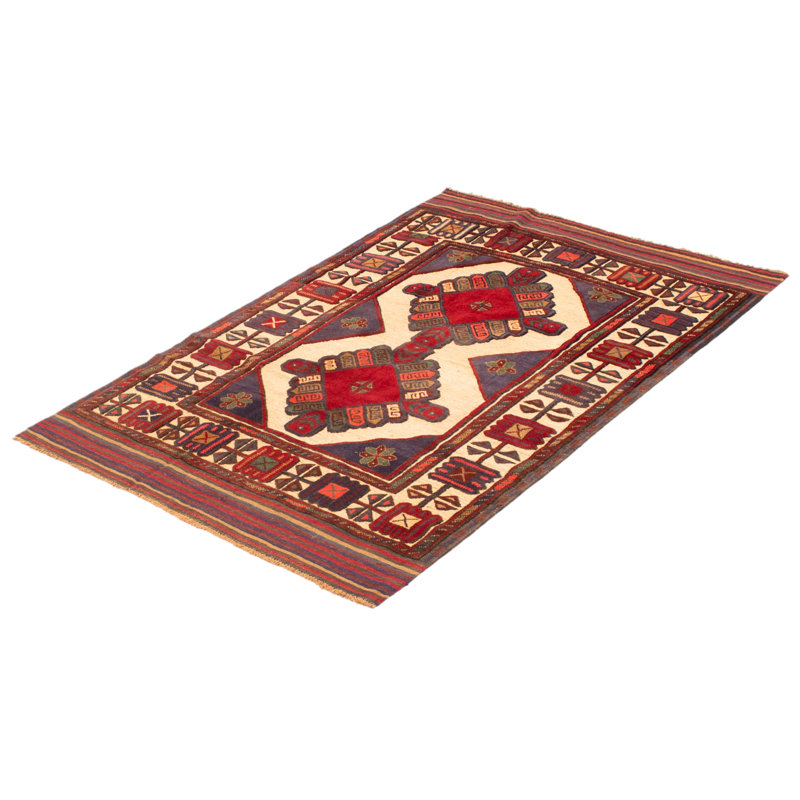 Tapis rouge tadjik 4 po 1 po x 6 po 1 po