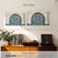 Ensemble de 3 carreaux marocains sur toile-2024490957