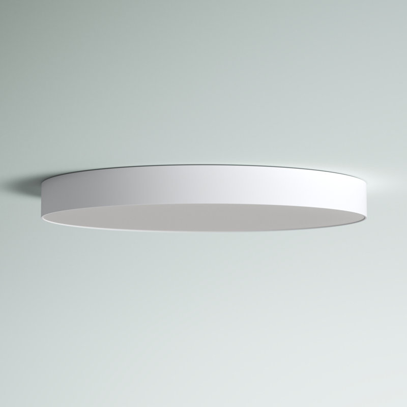 Plafonnier encastré 1 lumière DEL Warrenton, H 0,75 po x l 7 po x L 7 po, Blanc