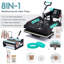 ThermoForce Series Machine de pressage à chaud pour t-shirts, Sublimation de chauffage rapide avec affichage numérique, Presse à chaud de grande taille idéale pour divers textiles