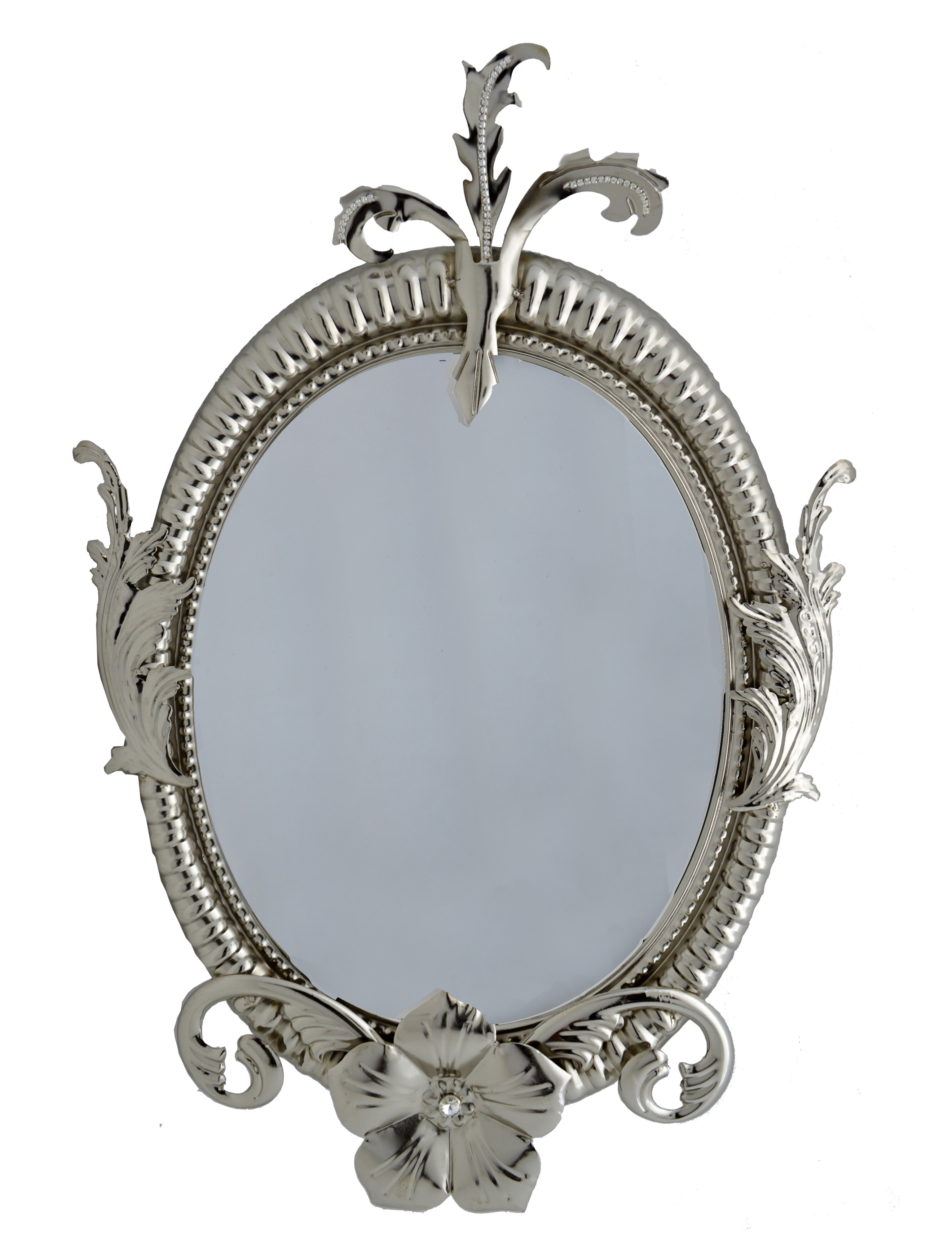 Metal Oval Wall Mirror