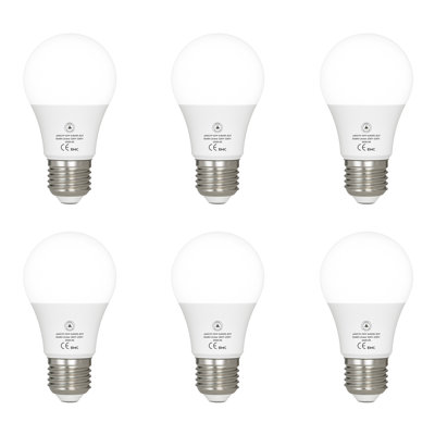 6 Pack LED E27 A60 Light Bulb, 12W(100W Equivalent) Non-Dimmable Cool White 6400K 1206lm Edison Screw GLS 60mm Diameter Energy Saving Light for Home Living Dining Area