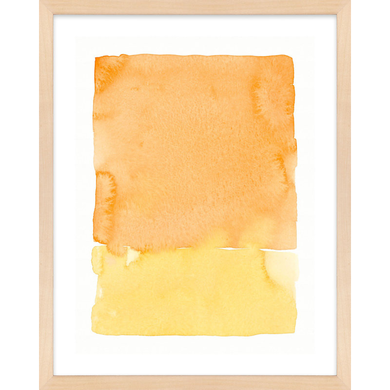 Orange Splash Print by Jacques Pilon, Brown, 30" H x 24" W