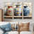 Toile naturelle avec cadre flottant