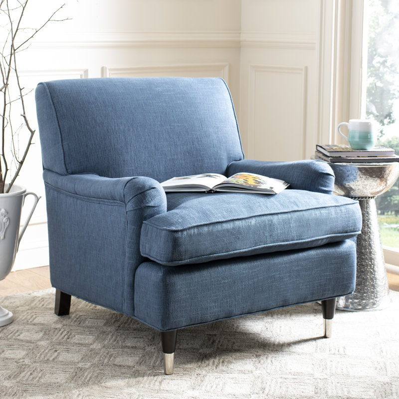 Fauteuil de 29,3 po de largeur, Bleu marine rayonne / viscose