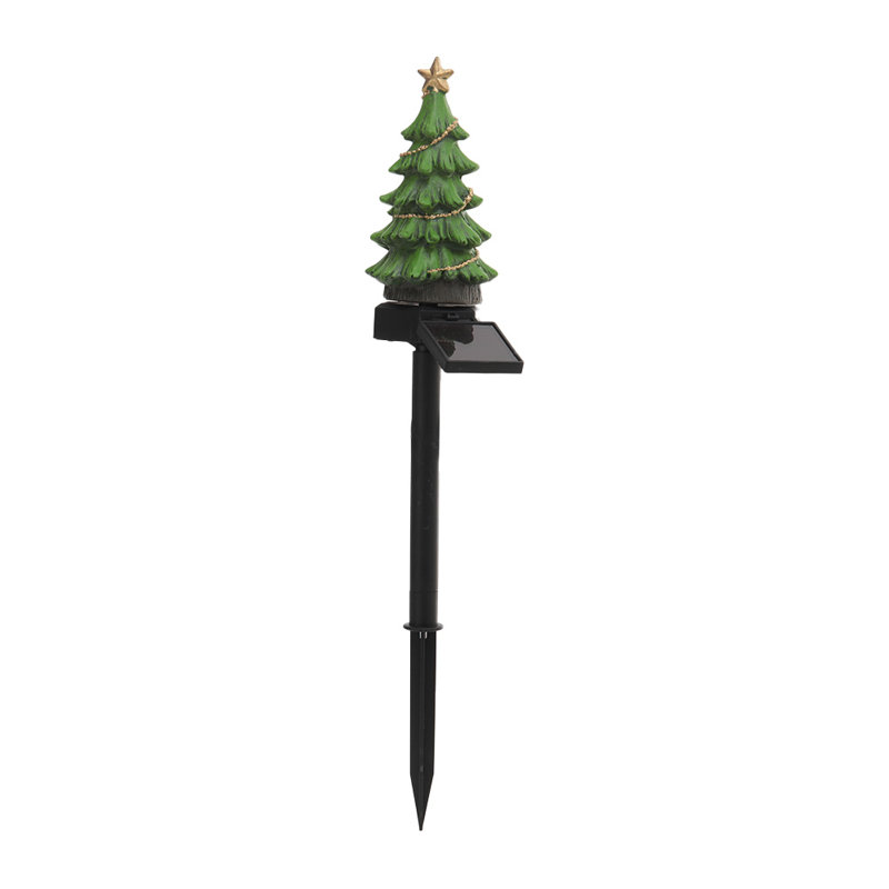 Pierpoint Black/Green Low Voltage Solar Powered Integrated LED Resin Pathway Light