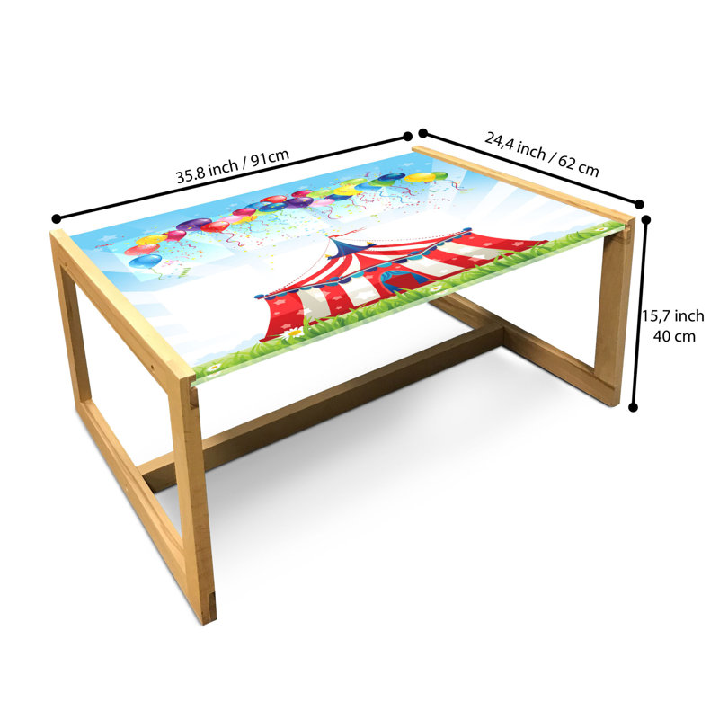 Jagvir Sled Coffee Table, 90cm H x 62cm W x 40cm D