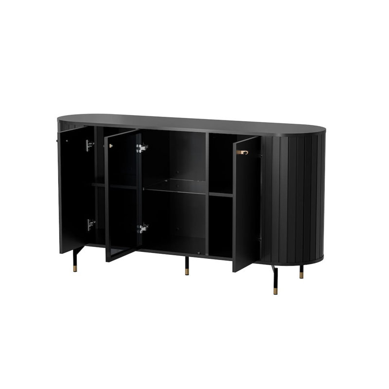 Zante 150cm Sideboard, Black 