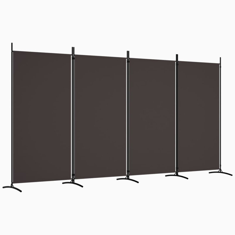 Cloison pliante Alaw H 70,9 po, Brun, 4