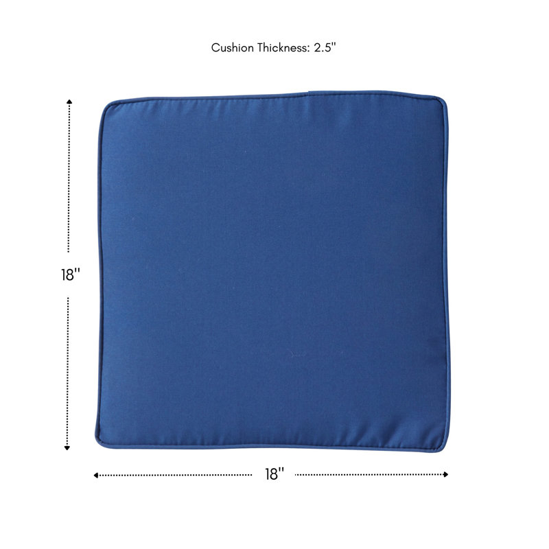 Outdoor Dining Chair Seat Pad, Marine