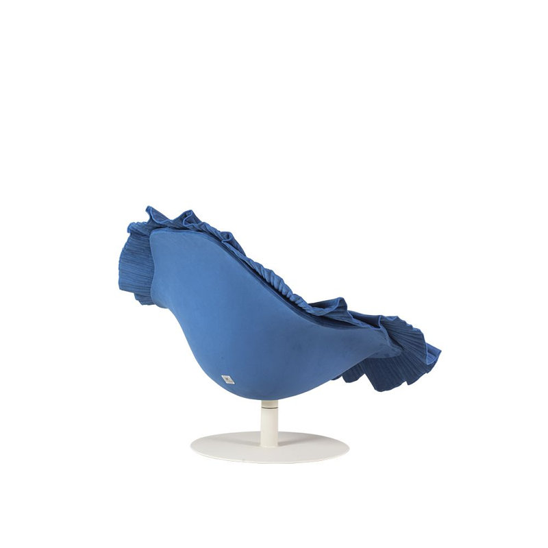 Bloom Chair, Cobalt Blue, White