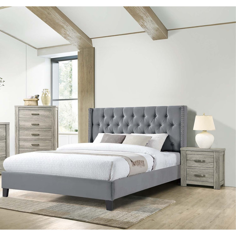 Mobilier de chambre à coucher 1pc, Grand lit