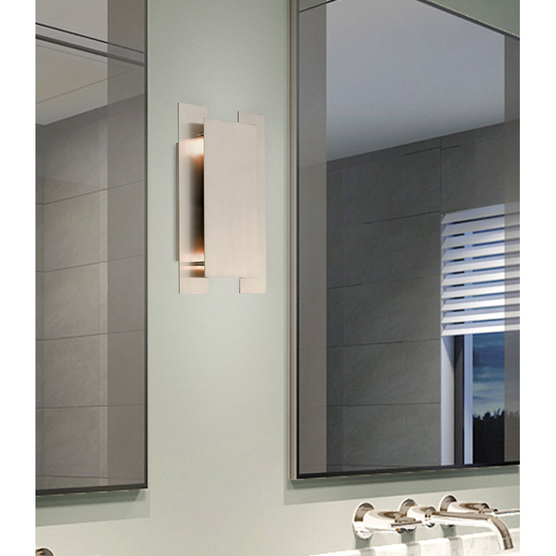Varick Flush Mounted Sconce, Brushed Nickel