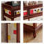 Rangement pour chaussures en bois massif brun noisette