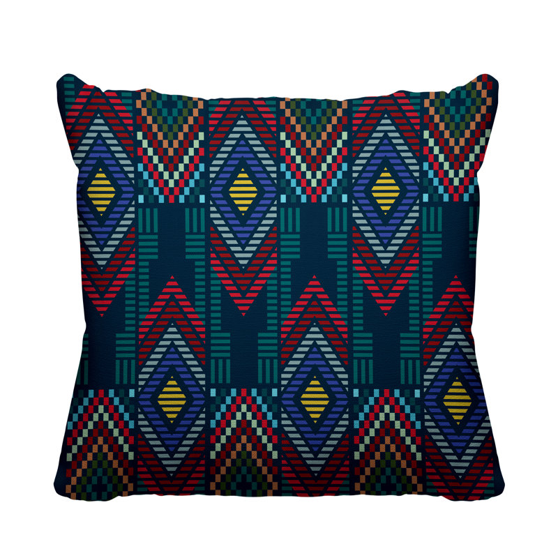 Housse et insert de coussin extérieur d'extérieur, L 19 po x H 19 po, Bleu marine