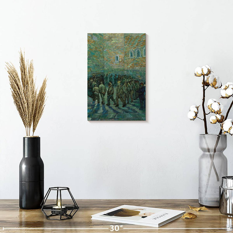Leisha Prisoners Exercising, 12" H x 8" W
