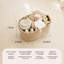 Organisateur de couches Seagrass, panier de rangement en rotin tissé 16 x 11 pouces avec diviseur en coton, cadeau de fête de naissance