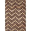 Grecco Hand Loomed Chevron Area Rug in Brown/Tan-601120406