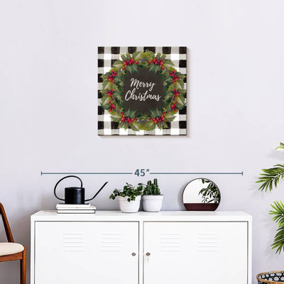 Lelend Buffalo Plaid Christmas Wreath