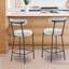 Anani Upholstered Counter Stool with Metal Frame