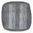 Clay 18"W Upholstered Cotton Boho Square Pouf in Teal Melange with Decorative Stitching-850065154