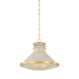 Highclere Pendant in Aged Brass by Mark D. Sikes