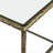 Lalia Modern Hammered Metal 1-Shelf End Table-124538445
