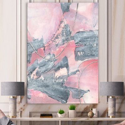 Durty Shabby Pink Blush III - reproduction d'art sur toile tendue