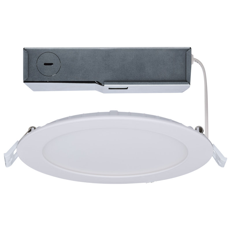 11/15 Watt LED Direct Wire Downlight 27K/3K/35K/4K/5K CCT Remote Driver 6 Inch Round Flat Face Volt Dual Dimming