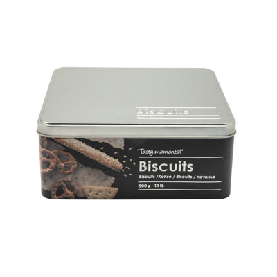 Embossed 520ml Biscuit Tin