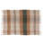 Hand-Woven Cotton Throw with Plaid Pattern and Fringe