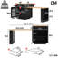 195.5 cm W Kitchen Island with Top-1949050780