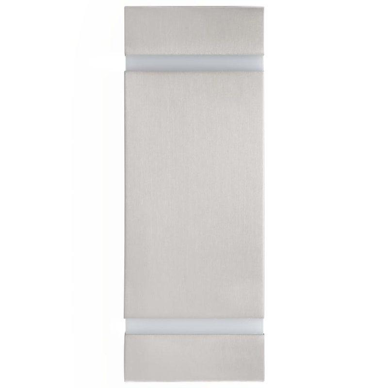 Miklos Outdoor Wall Lights 35 W Silver Rectangular