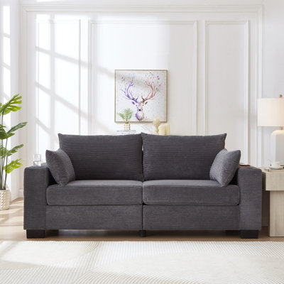 78"Corduroy Sofa for Living Room