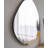 Modern Dresser Mirror, 23.6 x 23.6 x 0.9 Inches | 100% MDF with Ecological Flotal-E Mirror | Stylish Black Color, Wall-Mountable Design | Perfect for Contemporary Bedrooms & Living Spaces, Durable and Elegant