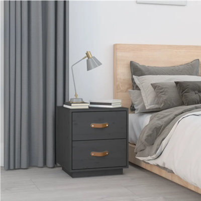 40cm W Solid Wood Bedside Table