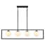 Lustre pour îlot de cuisine à 4 lumières 45 pouces à intensité variable