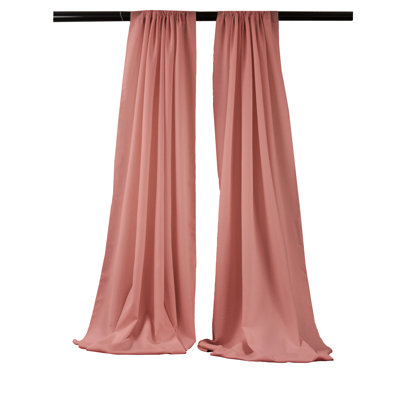 Paire de rideaux semi-transparents en polyester Angiens