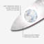 Oliver Gal Mykonos Moon Surfboard Coastal - Die-Cut Acrylic Glass Wall Art Sculpture