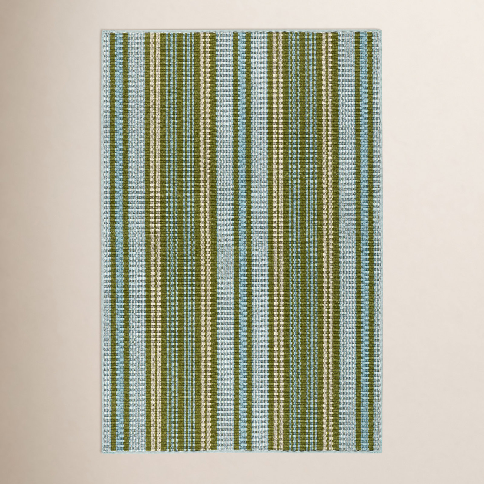 Caravan Stripe Multi Machine Washable Rug, Rectangle 5' x 8'
