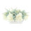Hydrangea and Eucalyptus Arrangement in Cream Oblong Vase