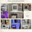39.4" W Makeup Vanity with Sliding 3-Color Dimmable Mirror, 5 Drawers, Charging Station and Stool-142144829