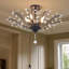 Lustre en cristal à 5 bras avec base et ampoule E12