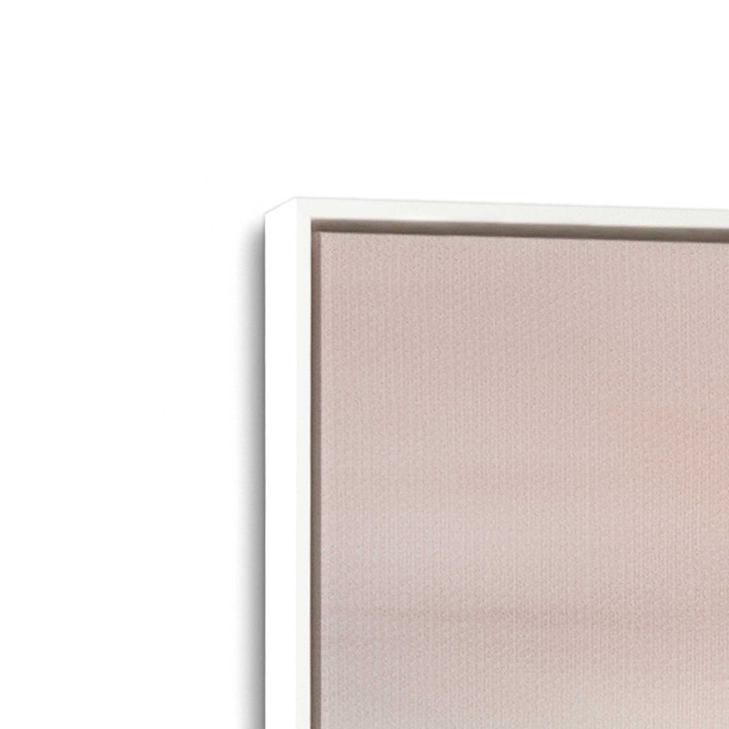 Peach Tranquility III Canvas Print, Opaque White Framed, 48.75" H x 32.75" W x 1.75" D