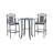 Nocona 2 - Person Metal Patio Dining Set with Round Table-2062218134