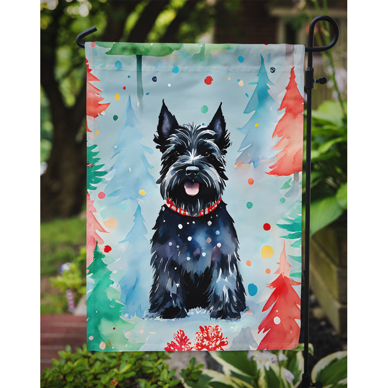 Drapeau de jardin en polyester à 2 faces, H 15,5 po x l 11,25 po