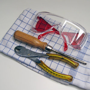 Material und Werkzeug
