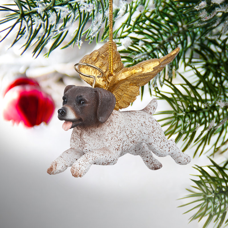 Pointer Dog Angel Holiday Ornament